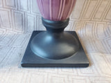 Purple Tulip Pedestal Vase