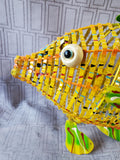 Multi-Colored Metal Fish Figurine