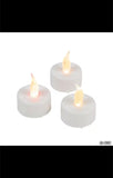 Lot of 24 Oriental Trading Co. White Battery Operated Tealight Candles UNOPENED