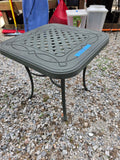 Green Aluminum Patio Side Table