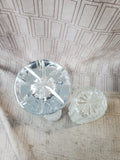 Pair of Clear Glass Bud Vases