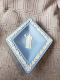 Wedgwood Blue Jasperware Diamond Shaped Trinket Dish