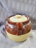 Glazed Pottery Bean Crock