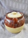 Glazed Pottery Bean Crock