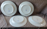 Set of 4 Williams-Sonoma Multi-Colored Pastel Dinner Plates
