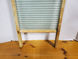 Vintage Howard Woodenware Glass and Wood Washboard