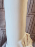 Pair of Portugal Glazed Terracotta Seashell Candlesticks