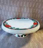Tienshan "Deck the Halls" Cake Stand