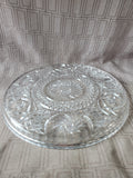 Footed Clear Glass Cake Stand