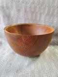 Signed Cherry Wood Bowl