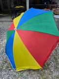 6' Multi-Colored Beach Umbrella