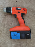 Black & Decker 18v Cordless Drill w/Charger and Extra Battery