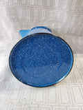 Blue Speckled Enamelware Coffee Pot