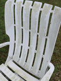 Grosfillex Folding/Adjustable Resin Chairs w/Unbranded Adjustable Size Outdoor Table