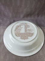 Vintage Watkins Country Kids Holiday Turkey and Stuffing Pie Recipe Pie Dish