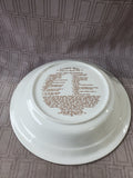 Vintage Watkins Country Kids Holiday Turkey and Stuffing Pie Recipe Pie Dish