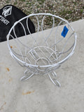 Vintage Heavyweight Metal Scroll Planter Basket