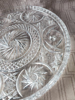 Footed Clear Glass Cake Stand