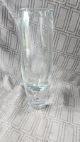 Heavy Clear Glass Vase