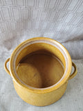 Signed Glazed Pottery Double Handle Planter