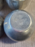 (B) 6 Piece Lot of Assorted Pewter Jefferson Cups