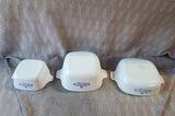Lot of 3 Corning Ware "Blue Cornflower" Dishes