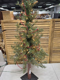 46" Lighted Faux Pine Pre-Lit  Christmas Tree