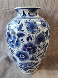 Blue and White Ceramic Vase (B)