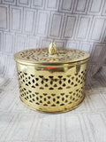 Brass Potpourri Covered Dish