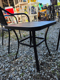 3-Piece Aluminum and Wicker  Outdoor Patio Set, Chairs(2) and Side Table