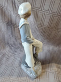 Lladro "Boy with Yacht" Figurine