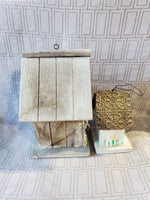 Pair of Wooden Birdhouses AS IS—READ DESCRIPTION CAREFULLY**