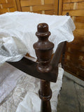 Vintage Colonial Doll Bed w/Canopy, Skirt, Mattress and Blanket