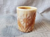 Joe St. Clair Chocolate Slag Glass Toothpick Holder