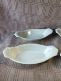 Set of 4 American Porcelain by Marsh Au Gratin Dishes