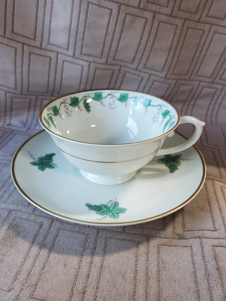 (B) Vista Alegre Portugal Teacup and Saucer Set