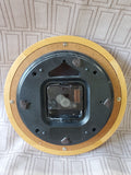 Small Round Wood Rimmed Wall Clock WORKS