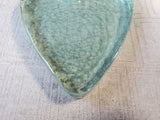 Heavy Clear Glass Heart Wall Hanging