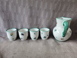 5 Piece Gmundner Keramik Pitcher and Tumbler Set