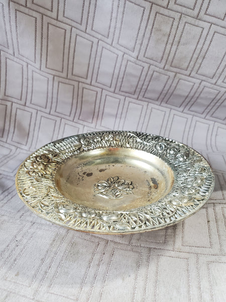 Silverplate Footed Vanity Tray
