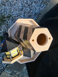 Lightweight Wooden Lighthouse Bird House on Stake