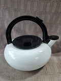 White Enamel Teapot