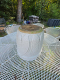 Large Roseville USA Pottery Planter, White Glazed