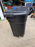 Blue Hawk 32 Gal Rolling Trash Can w/Lid