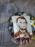 John Degenhart Abraham Lincoln Glass Paperweight