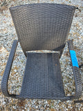 Pair of All-Weather Wicker Arm Chairs