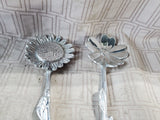 Mariposa Metal Sunflower and Daisy Salad Servers