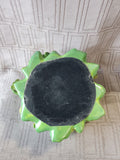 Lemon and White Flower Ceramic Candle Holder