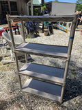 Tan Lightweight Plastic Shelving Unit