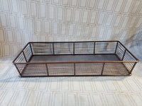 Lot of 3 Bronze Toned Metal Wire Mesh Desk Organizers